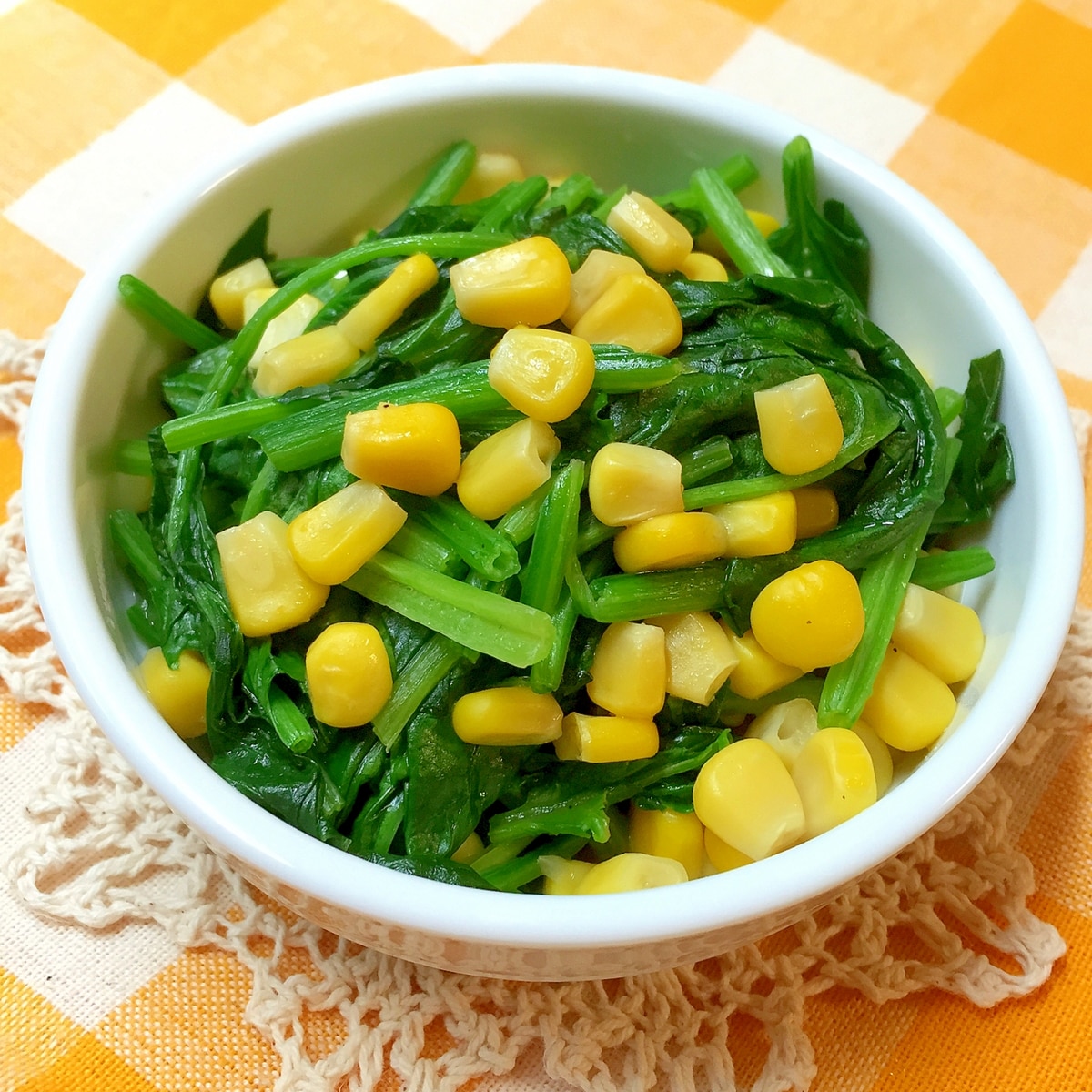 バター香る ほうれん草とコーンのソテー レシピ 作り方 By Aka Ru 楽天レシピ バター香る ほうれん草とコーンのソテー レシピ 作り方 By Aka Ru 楽天レシピ